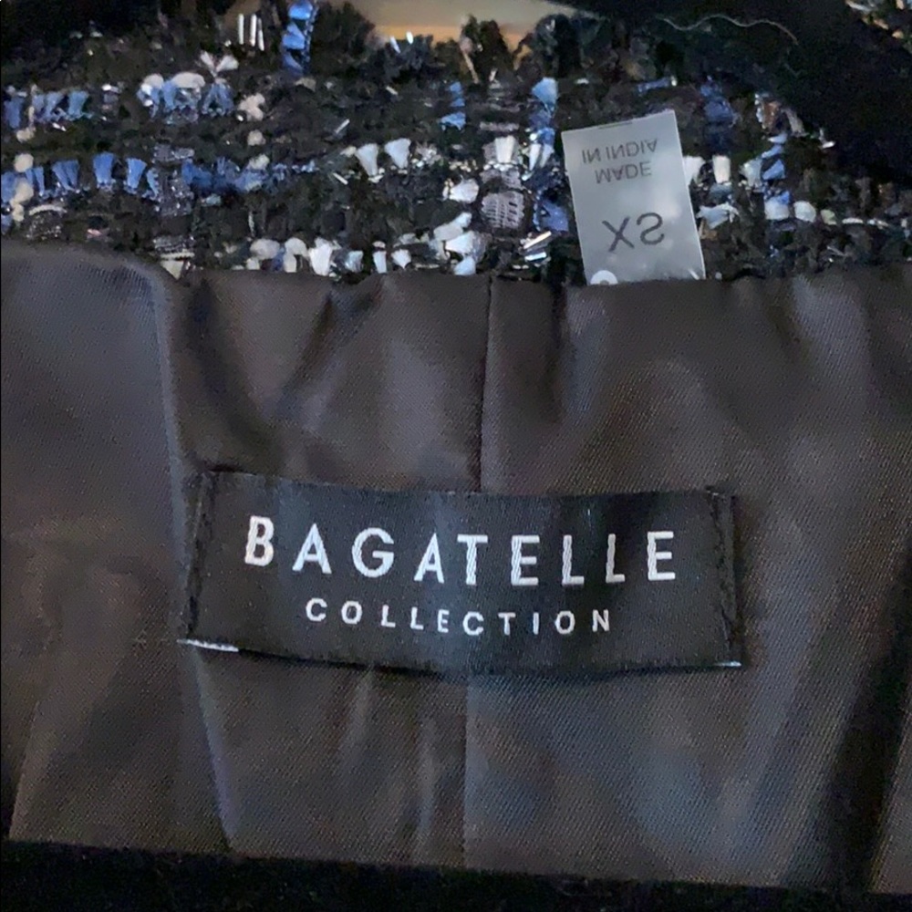 Bagatelle Metallic Women’s Tweed Jacket - Picture 3 of 5